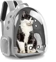 HOLADAWN Cat Backpack Carrier, Small Dog Pet Bubble Bag for Travel (Grey)