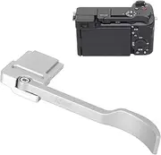 Thumb Up Grip for A6700 Cameras, Metal Thumb Up Rest Hand Grip, Hot Shoe Thumb Grip, for Stable and Safe Hand Hold (Silver Color)