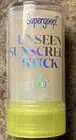 Supergoop! Unseen Sunscreen Stick SPF 40 Invisible Sun Protection MFG Sealed
