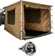 [Adventure Kings] Awning Tent Suits 2mx3m Awning Waterproof +2in1 LED Light & Fan