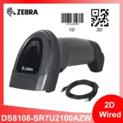 Zebra DS8108-SR7U2100AZW 1D 2D Imager Handheld Barcode Scanner with USB Cable
