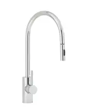 Waterstone 5400-PB Contemporary PLP Pull Down Faucet, Polished Brass