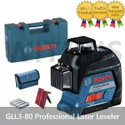 Bosch GLL3-80 Professional L-BOXX Set Self Leveling Line Laser 30M