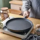 Non-stick Pancake Pan Wood Handle Crepe Maker Cast Iron Frying Pan Restaurant