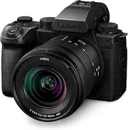 Panasonic LUMIX S5IIX 24.2MP S Series Mirrorless Camera with Phase Hybrid AF, Direct Streaming, 6K 10-bit 25/30p Unlimited Recording to External HDD via USB and 20-60mm Lens (DC-S5M2XKGN)