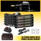 4X LED Amber Car Truck Emergency Beacon Warning Hazard Flash Strobe Light Bar P