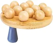 Multi Function Bamboo Massage Portable Acupoint Roller for Muscle Relief Neck Massage for Home Use Gym Promotes and Relaxation