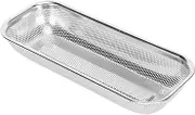 Stainless Steel Utensil Drying Rack, Drain Hole, Saving Space, Multifunctional, Stainless Steel, Easy to, Kitchen Silverware Drainer for Dish Drying Rack, Suitable for (Hole Type)