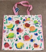 Marshalls Happy Snails With Fruit Shells - Large Reusable Shopping Tote Eco Bag