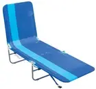 Rio Beach Portable Folding Backpack Beach Lounge Chair with Backpack Straps a...
