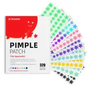 Pimple Stars Patches for Face 4 Size 320 Counts Acne Patches Hydrocolloid Patc