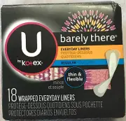U by Kotex Barely There Everyday Liners (18 ct) Regular