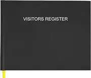 Visitor Log Book/Visitor Register/Guest Sign-in Book - 120 Pages, 9" x 7" - Wire-Black