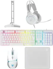 P51S Gaming Keyboard and Mouse Combo, RGB Rainbow Backlight Set