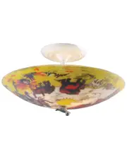 Artistic Home & Lighting Kidshine 3-Light Flush Mount Of Noah's Ark