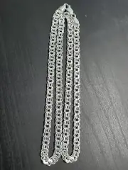 925 Sterling Silver Chino Link Chain 20 Inch 3mm Solid All New All Real