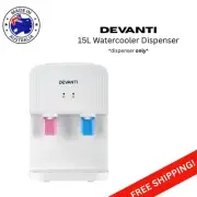Devanti Water Cooler Dispenser Bench Top Cold Hot Filter 15L Purifier Two Taps