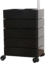ZGSYH End Table with Rotating Drawers,New 360° Movable Rotating Storage Sofa Side Cabinet,Movable Storage Night Stand with Universal Wheel for Bedroom Dormitory (Color : D)
