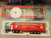 Corgi Ltd Edn 75205 ERF EC Curtainside Pollock (Scotrans) Ltd Undisplayed