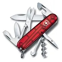 在飛比找PChome24h購物優惠-Victorinox 攀登者15用瑞士刀-透明紅