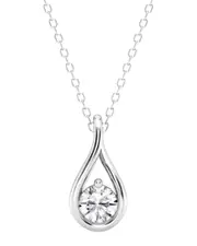 14K 0.50 ct. tw. Lab Grown Diamond Pendant