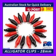 28mm Electrical Alligator Crocodile Clips for Test leads Jumper Wire Cable Wire