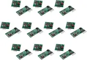 10pair 433/315MHZ RF Transmitter and Receiver Module Board Kit XD-FST/XD-RF-5V (433MHZ)