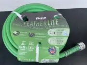 Flexon Featherlite 5/8 x 50' Flexible Garden Hose - 50 ft - Green MADE IN USA ✅