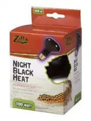 Zilla Night Black Basking Spot Bulb 100W Reptile Terrarium Lamp Light