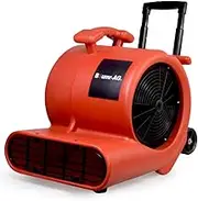 Baumr-AG Carpet Floor Dryer Air Mover Blower Fan, 3-Speed, 1400CFM, Commercial/Home, Telescopic Handle and Wheels