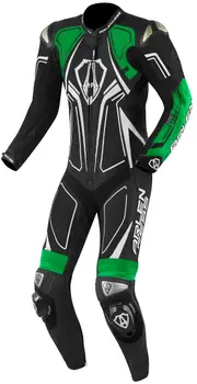 Arlen Ness Conquest, black-green, Size 52 for Men Black Green