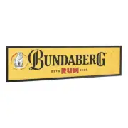 NEW Bundy Bundaberg Rum Yellow Bar Runner Mat Holiday Gifts