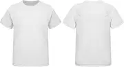 [iEFiEL] Kids Girls Casual Short Sleeve T-Shirts Active Tees Plain Round Neck Basic Top Athletic Summer Shirt 5-14 Years