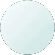 vidaXL Tempered Glass Round Table Top - Clear, Sturdy and Durable Glass Surface for Dining, Coffee and Garden Tables - 900mm Diameter, 10mm Thick