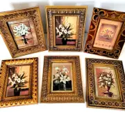 Ornate Gold Gilt Shabby Chic Picture Frame Plastic Holds 5 x 7 Inch Photo