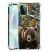 (Hunter Bear Camo)ShockProof TPU phone case cover(Clear)for Oneplus Nord N10 5G