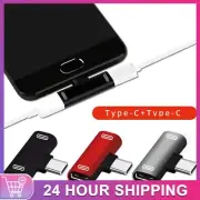 2 In 1 Type C To Dual USB C Phone Adapters Type C Male To Dual USB C Female Audi