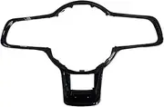 Key Box Bake Paint Black Chrome Rline Sport Steering Wheel Button Decorative Frame Compatible With VW Golf MK7 /Passat B8 Compatible with Tiguan MK2(No Logo)