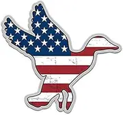Duck Decal American Flag Waterfowl Hunting USA Hunter Sticker Graphic - Sticker Decal
