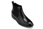 CALTO Men's Invisible 2.8" Height Increasing Elevator Chelsea Slip On Ankle Boot