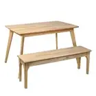 Levede Dining Table Chair Set Bench Coffee Tables Industrial Computer Desk