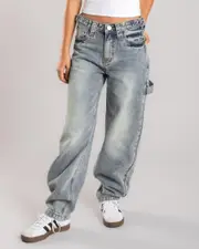 [DESU] DESU Girls' Jacob Carpenter Jeans in Blasted Blue Garage Size 10 10 Blasted Blue Garage