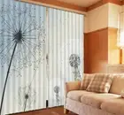 Dandelion In The Wind 3D Curtain Blockout Photo Printing Curtains Drape Fabric