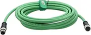 M12 Cable Extension, 4 Pin D Code to 4 Pin D-Coded CAT5e for Network Profinet Ethernet Camera Sensor Industrial Automation Vision Image Shielded Flexible 15M