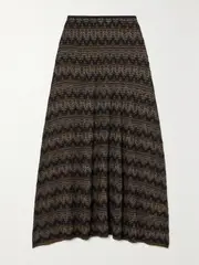 [Christopher Esber] Christopher Esber - Palais Striped Knitted Maxi Skirt - Multi - UK 8 UK 8 Multi