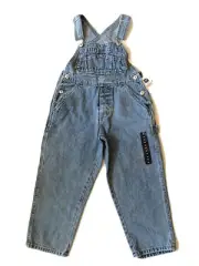 Vintage 90s Gap Carpenter Bib Overalls Girl Boy Size XS Unisex Denim Dungarees