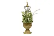 Willow & Silk Vintage Style Elaborate Tall Cloche 22x22x61cm