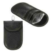 2 Pack Faraday Pouch for Car Keys, Faraday Bag RFID Fob Medium Size, Red/Green