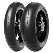 TYRE PAIR PIRELLI 120/70-17 (58W) + 180/55-17 (73W) DIABLO ROSSO 4 CORSA