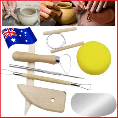8Pcs Clay Sculpting Carving Pottery Tool Set Kit Modelling DIY Tools HOT